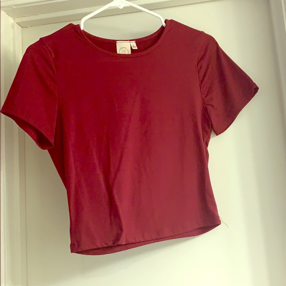 Magenta Crop Top